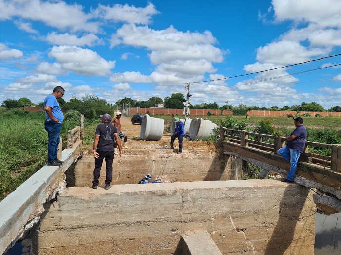 Prefeitura de Sousa intensifica trabalho de construção de nova Ponte do Diamante